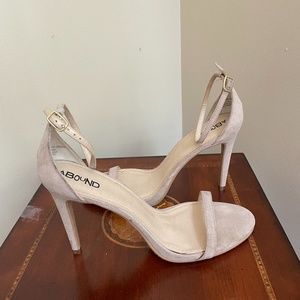 Abound Nude Suede Strap High Heel Sandal